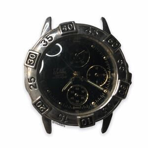 Vintage Selina Mens Wrist Watch Part - Does Not Run, For Parts (Diver's Watch?)